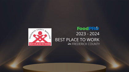 Best Places to Work in Frederick County 2023-2024 award celebration graphic.