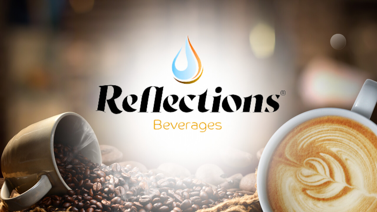 Reflections Beverages showcases coffee culture with fresh beans and artisanal coffee drinks.